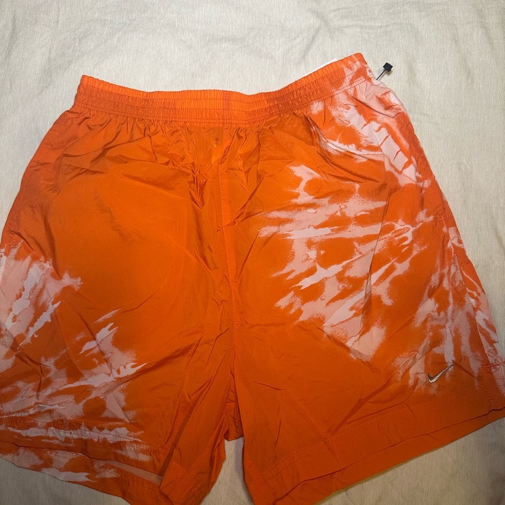 Nike Orange Tie-Dye Athletic Shorts